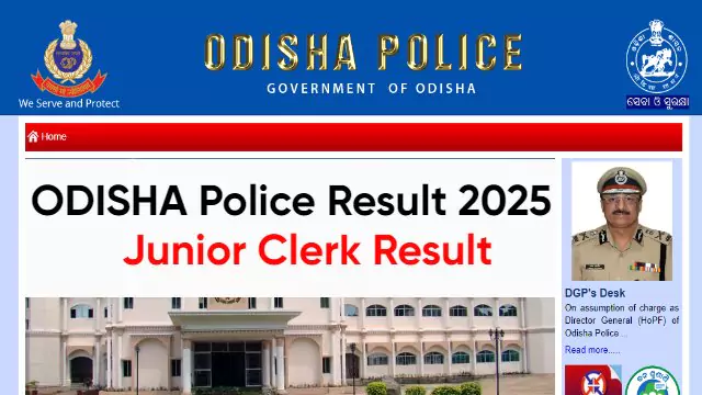 Odisha Police Junior Clerk Result 2025: Download Marksheet and Shortlisted Candidates List Odisha Police Junior Clerk Result 2025